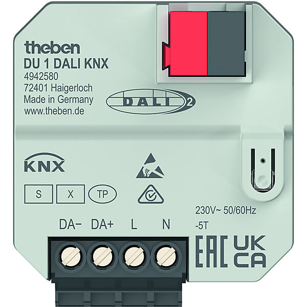 Theben UP 1-fach DALI-Aktor KNX TF, Data Secure DU 1 DALI KNX